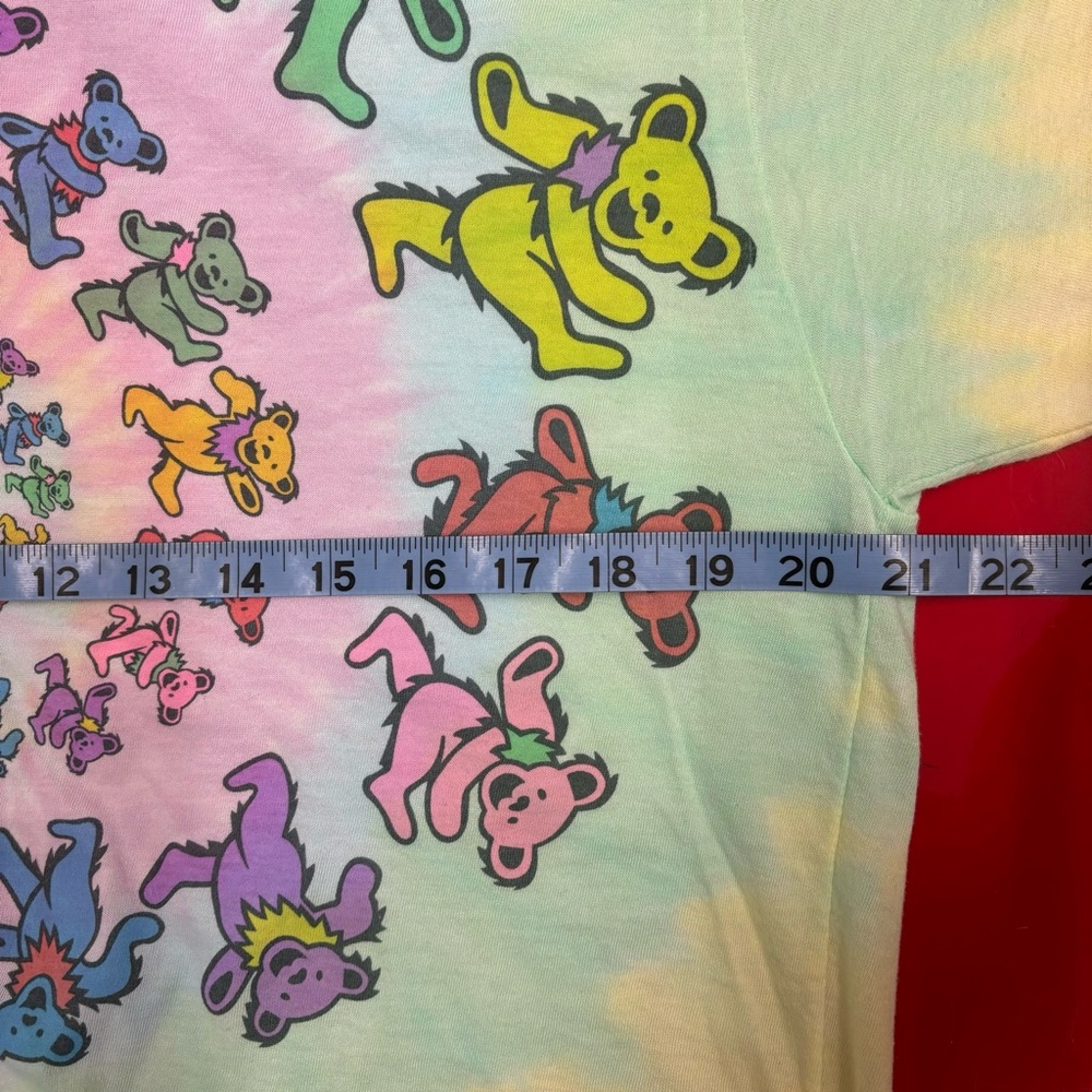 Grateful Dead dancing bears spiral tee, large, lightweight+soft - Picture 4 of 7